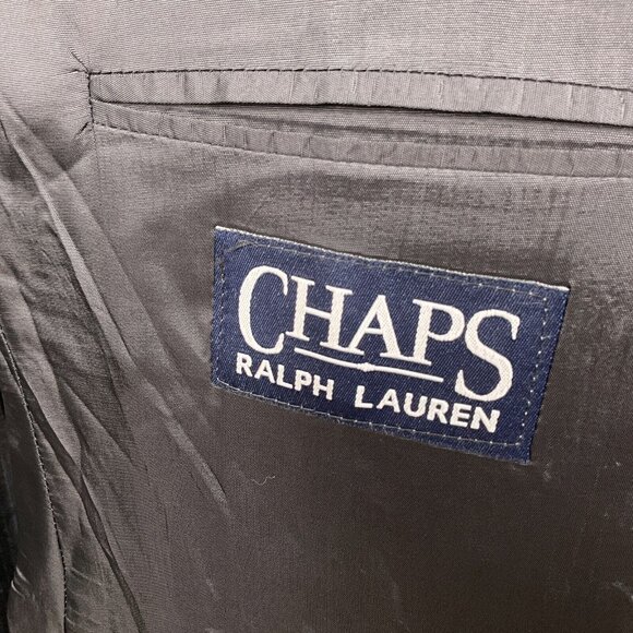 Ralph Lauren Chaps Suit Men 42 34Wx28L Gray Blue Pinstripe Cashmere‎ Wool Canada - Picture 7 of 16